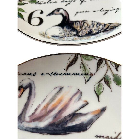 Better Homes And Gardens 12 Days Of Christmas 8" Dessert/Salad Plate Set Of 4 - Picture 6 of 8